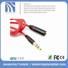 RED Headphone Earphone Extension Cable Audio Adapter 2Ring 3.5mm Male to Female